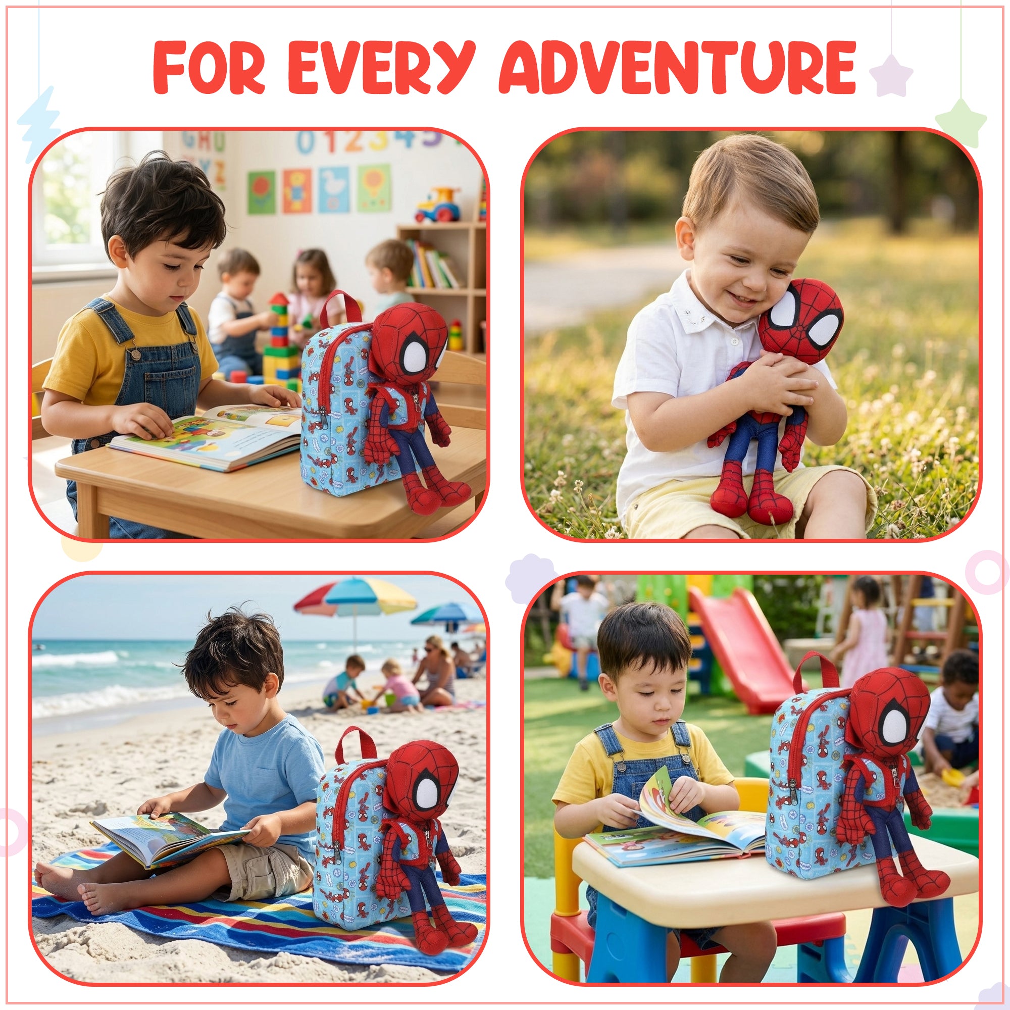 Spidey & His Amazing Friends Plush Spidey & 10" Backpack