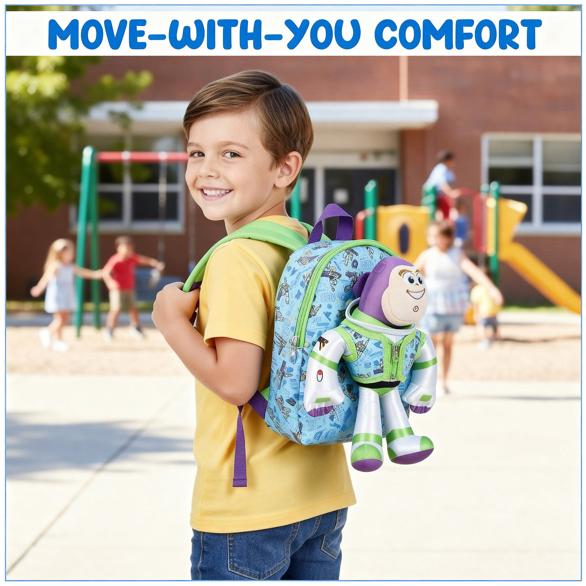 Toy Story Buzz Lightyear Mini Backpack, 10-Inch for Kids