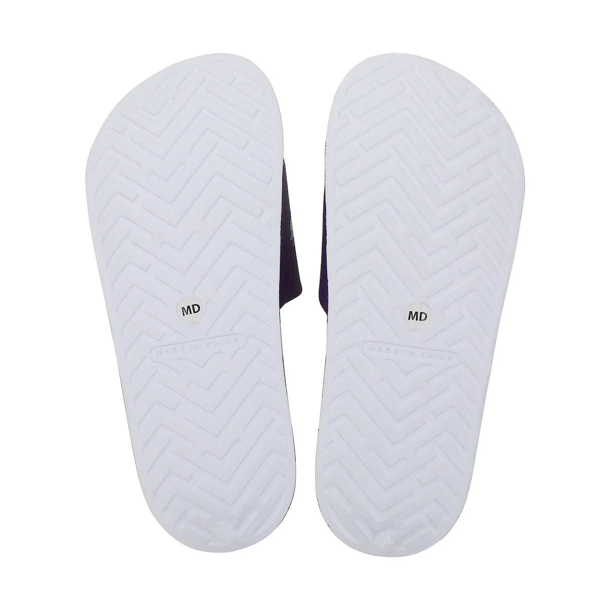 Beetlejuice Repeat Movie Title Men's Black & White Striped Slide Sandals