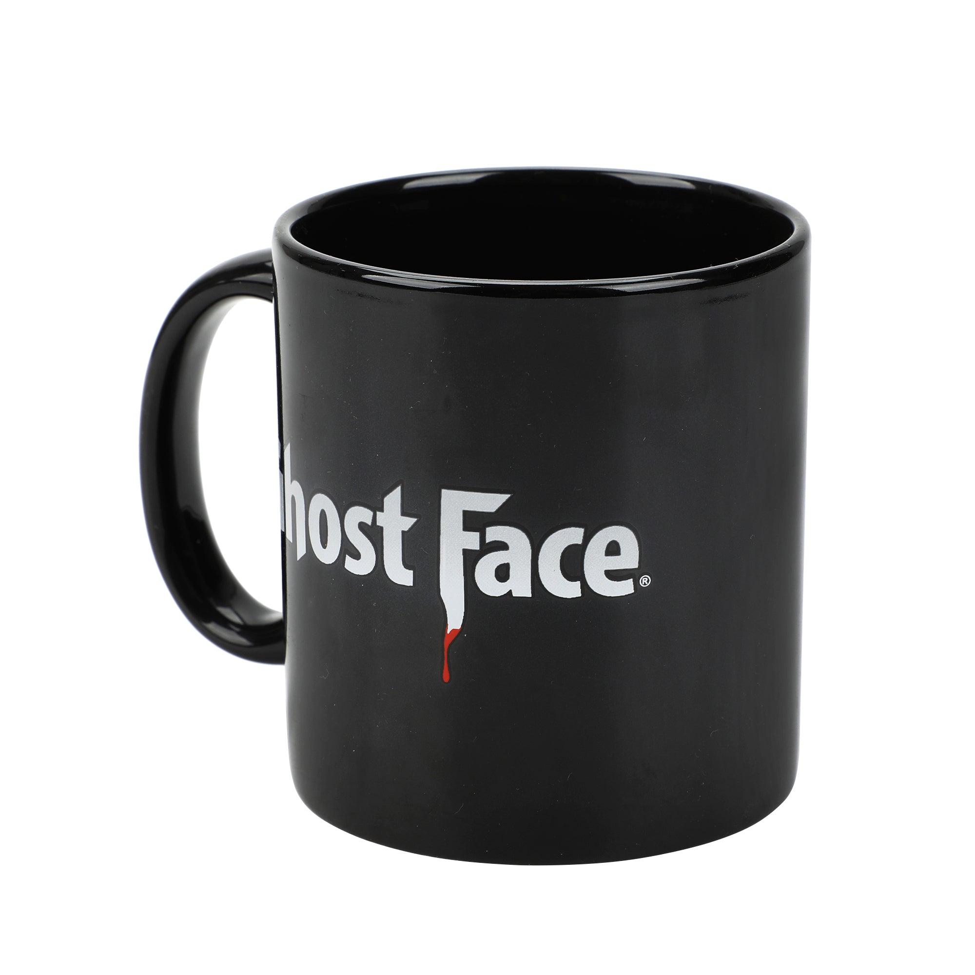 Ghostface Horror Mask 20 Oz Black Ceramic Coffee Mug