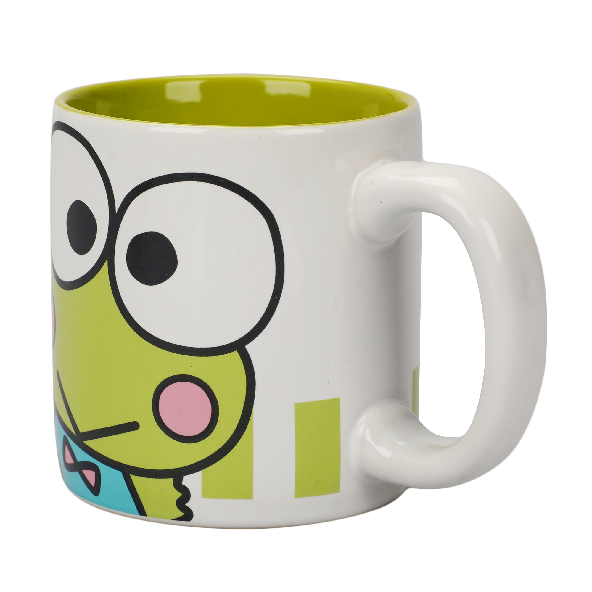 Hello Kitty Keroppi 16 Oz White Ceramic Mug