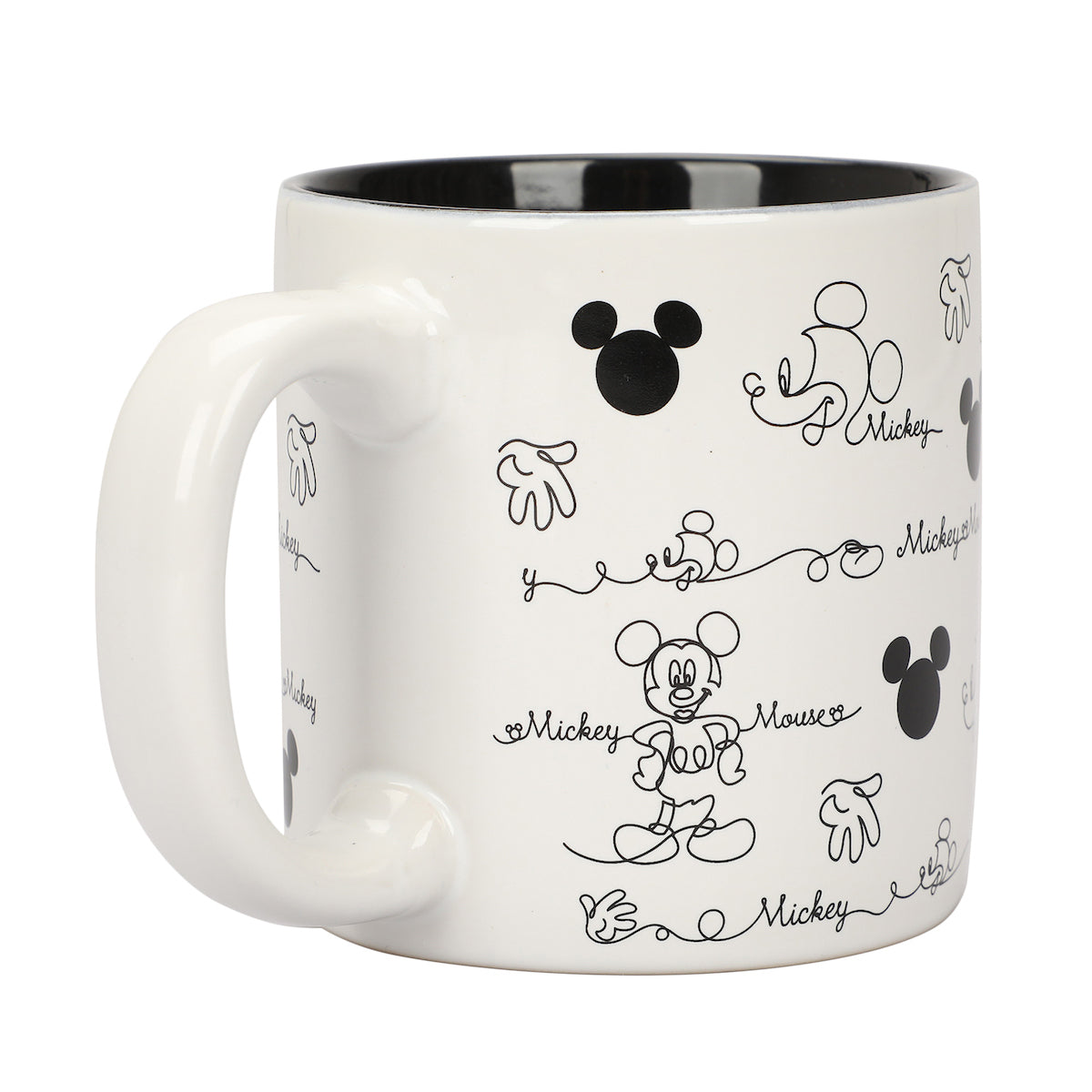 Disney Mickey Mouse Line Art & Hidden Mickey All Over Print 16 Oz Ceramic Mug