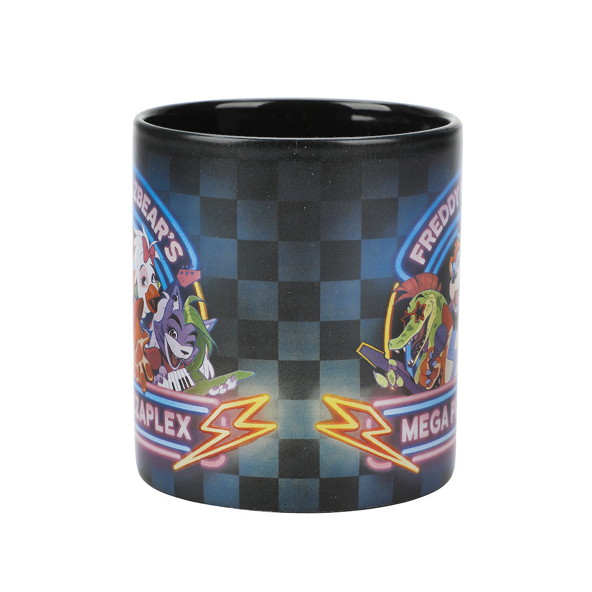 Five Nights At Freddy's Freddy Fazbear's Mega Pizza Plex 16 oz Black Ceramic Mug