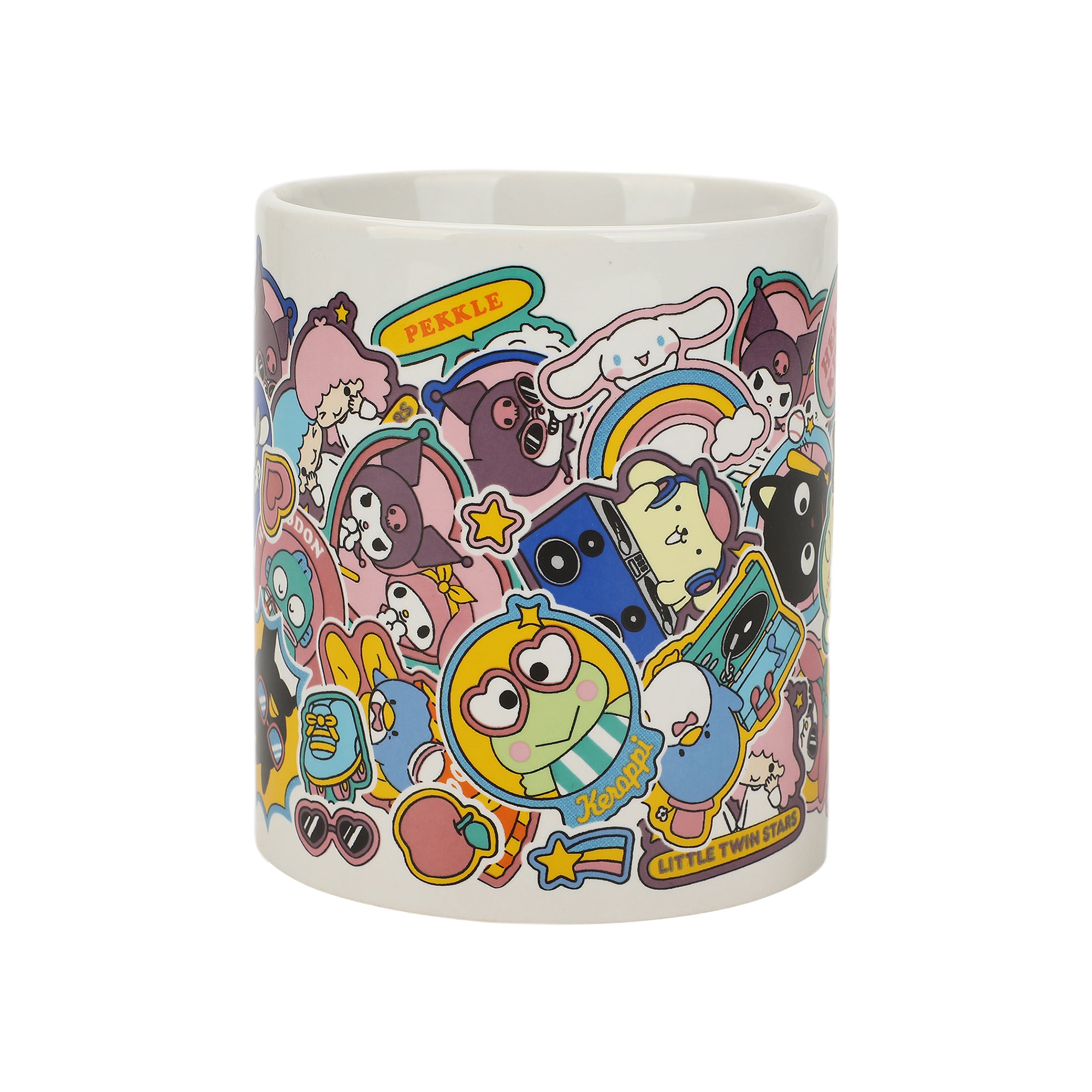 Hello Kitty & Friends Character Sticker Collage 16 Oz. Ceramic Mug