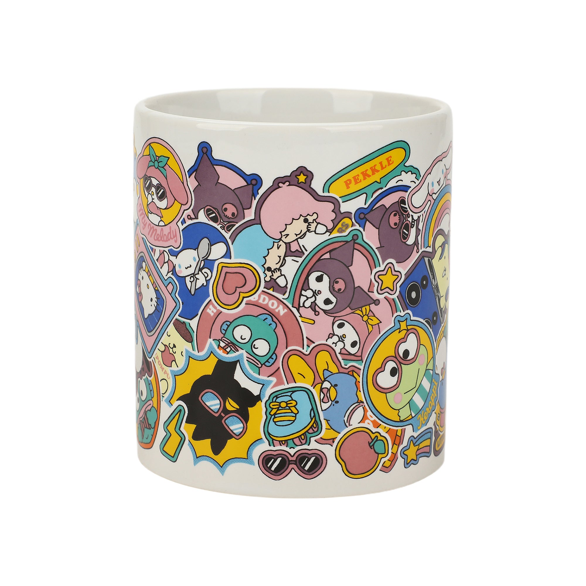 Hello Kitty & Friends Character Sticker Collage 16 Oz. Ceramic Mug