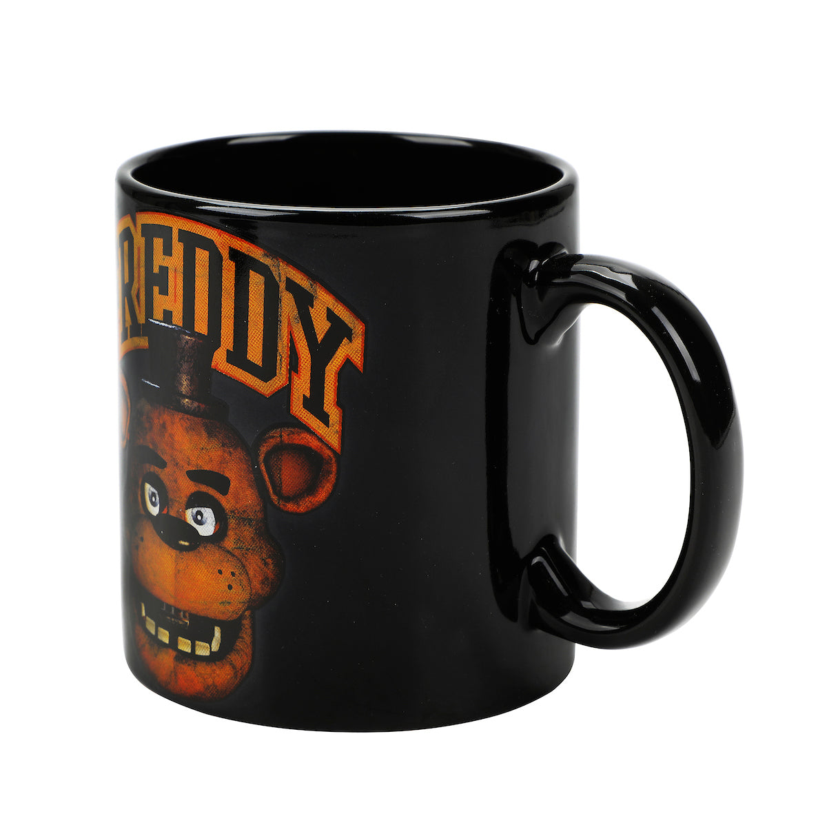 Five Nights At Freddy's Freddy 16 Oz Black Ceramic Mug