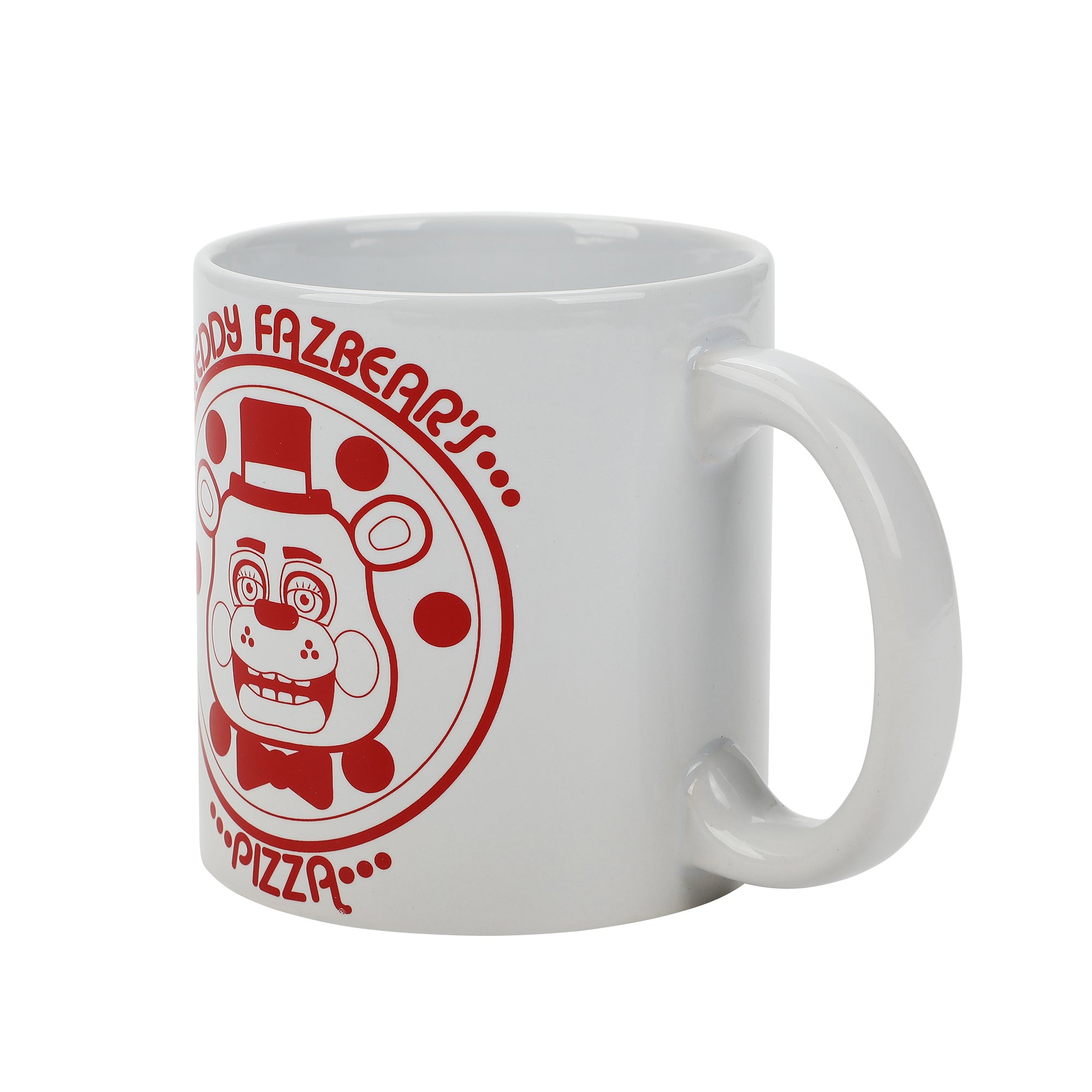 Five Nights At Freddy's Freddy Fazbear's Pizza Let's Eat White 16 Oz Ceramic Mug