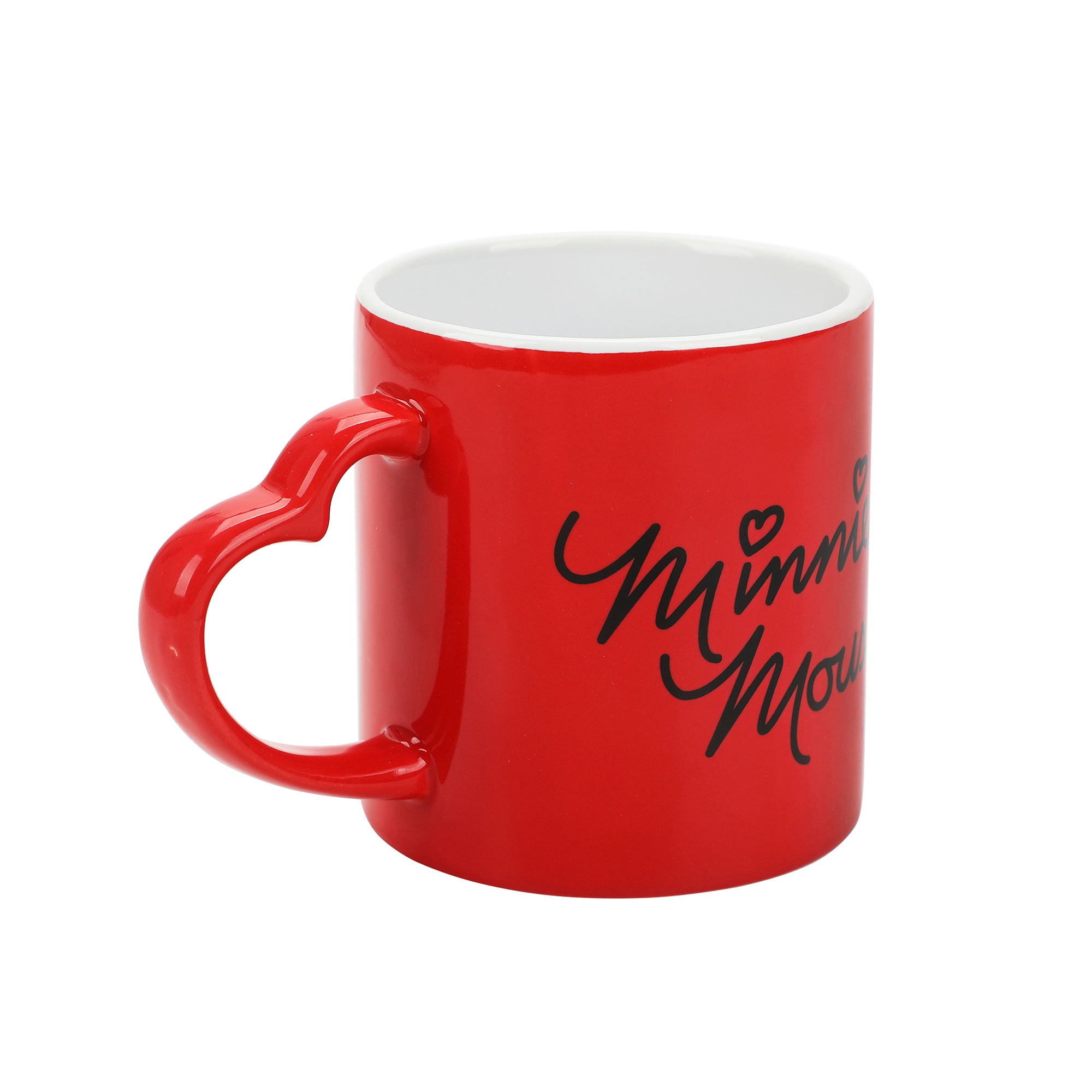 Disney Minnie Mouse Signature Red 16 Oz Sculpted Ceramic Mug