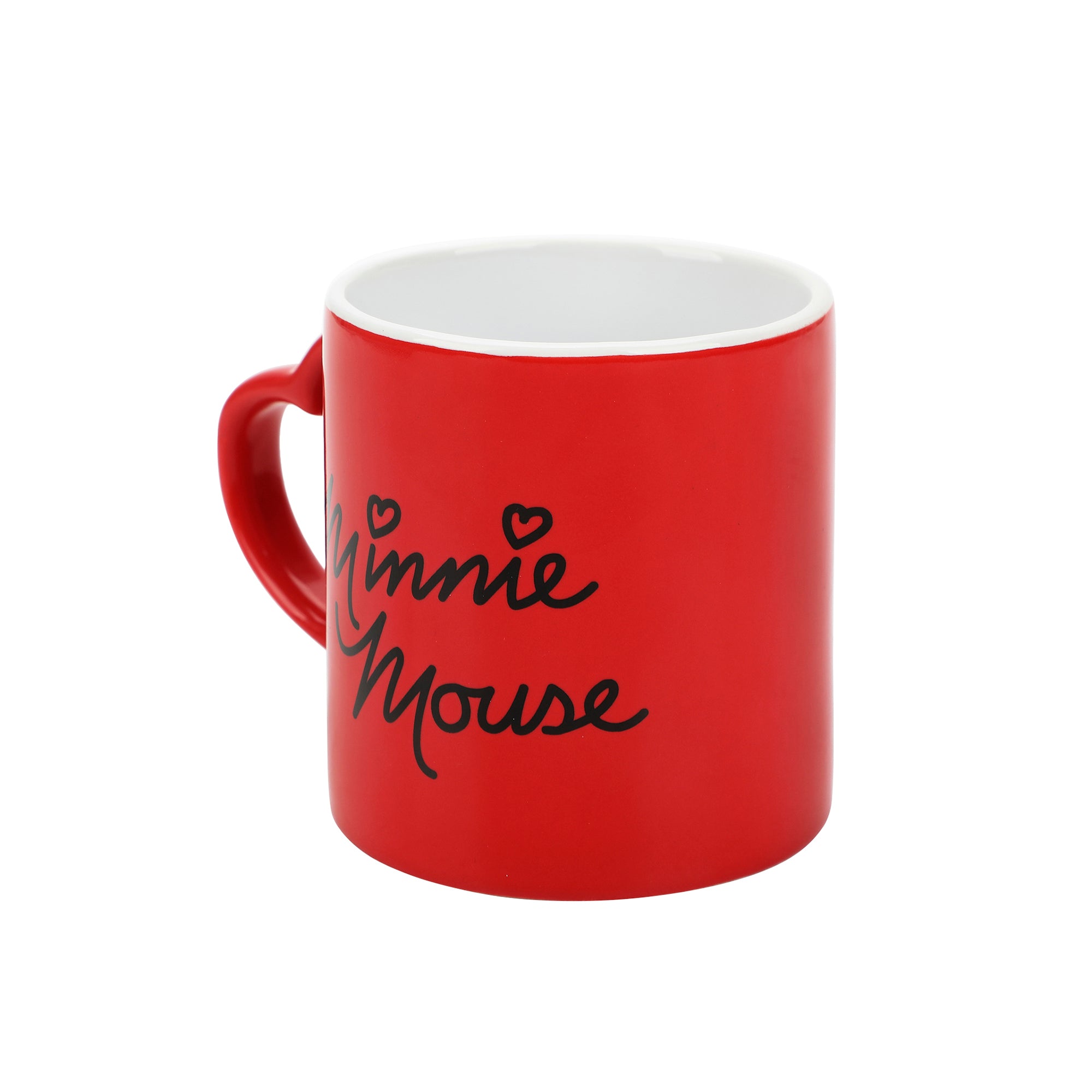 Disney Minnie Mouse Signature Red 16 Oz Sculpted Ceramic Mug