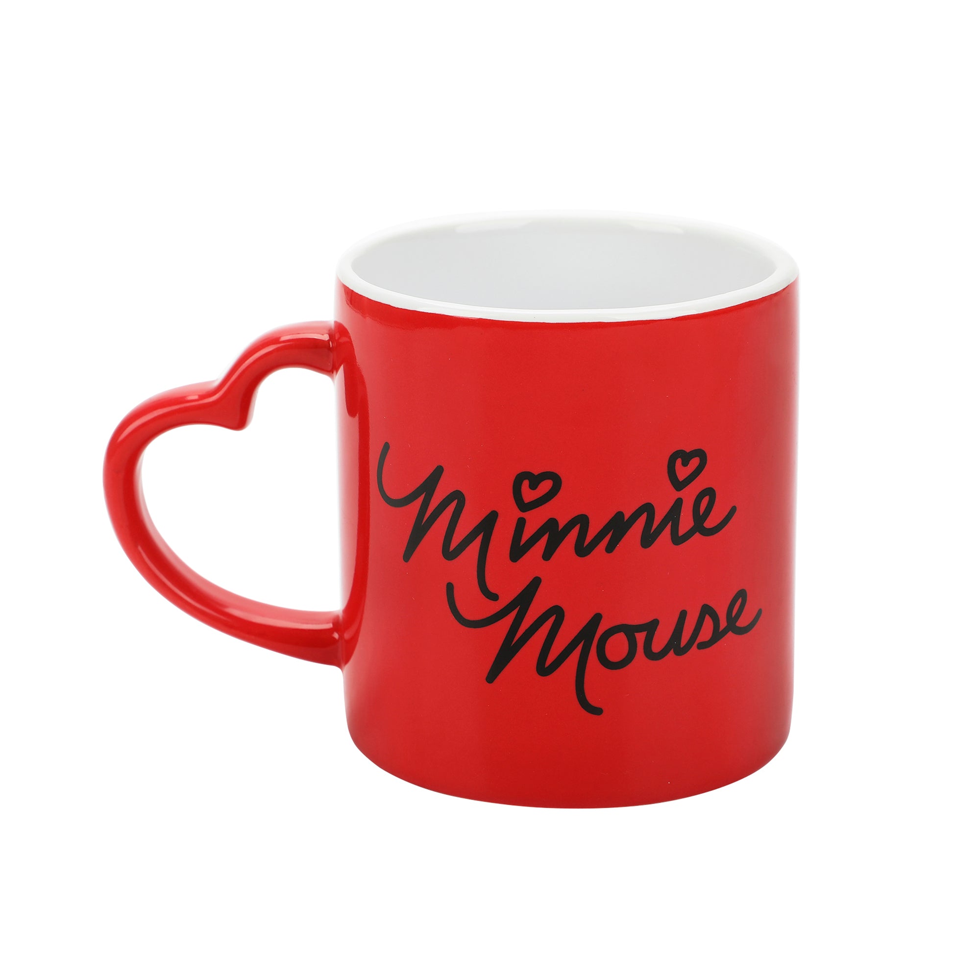 Disney Minnie Mouse Signature Red 16 Oz Sculpted Ceramic Mug