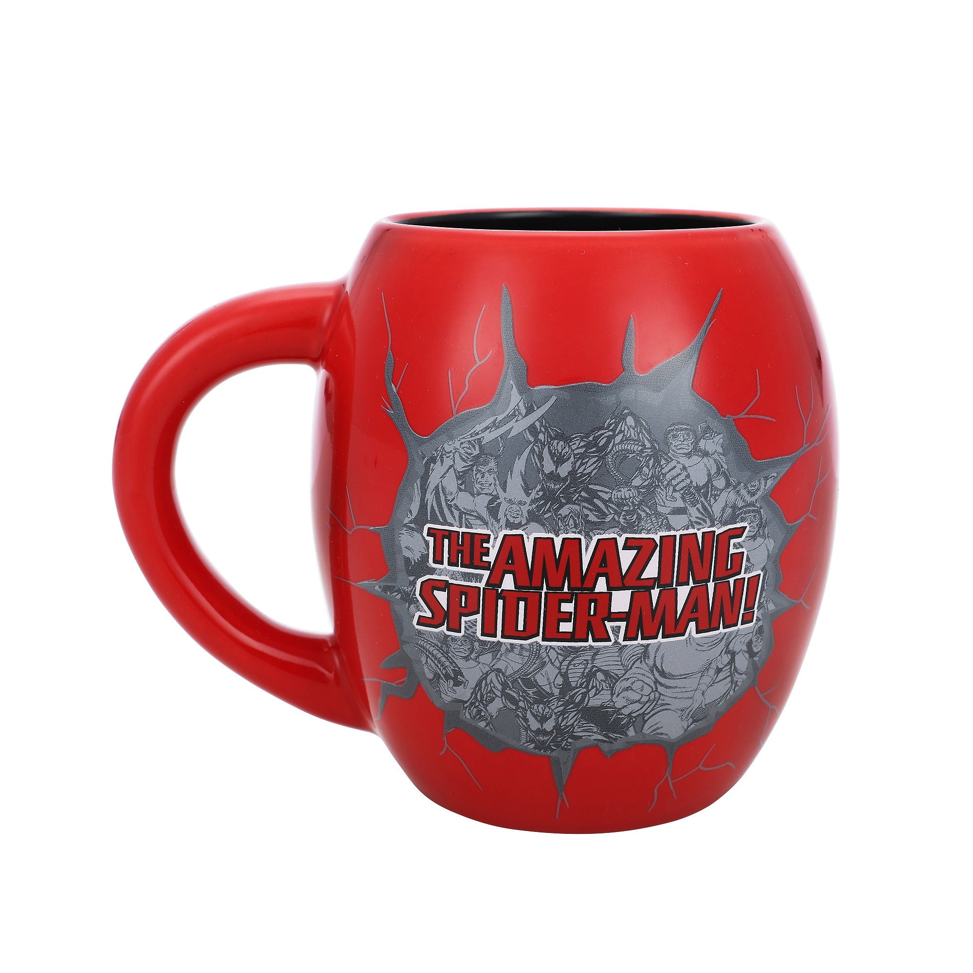 Spider-Man Classic 18 oz Ceramic Oval Mug for Hot & Cold Drinks