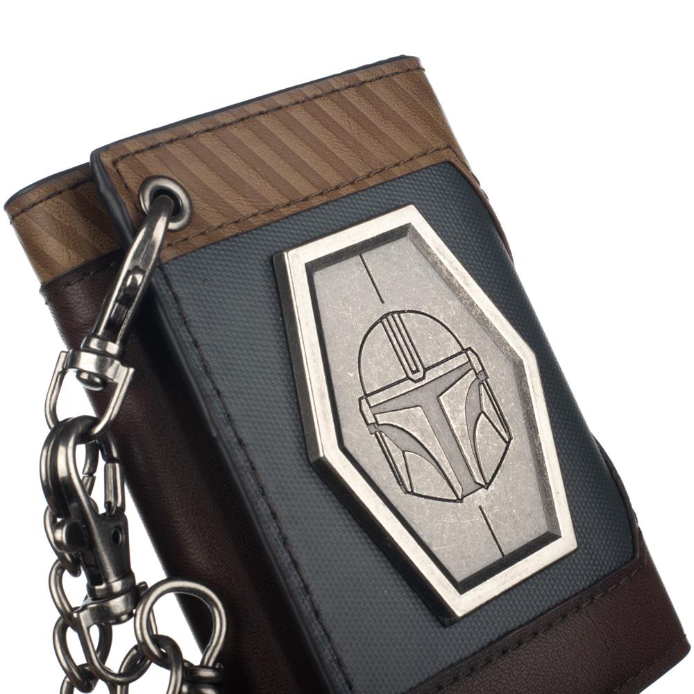 The Mandalorian Chain Wallet with Metal Shield