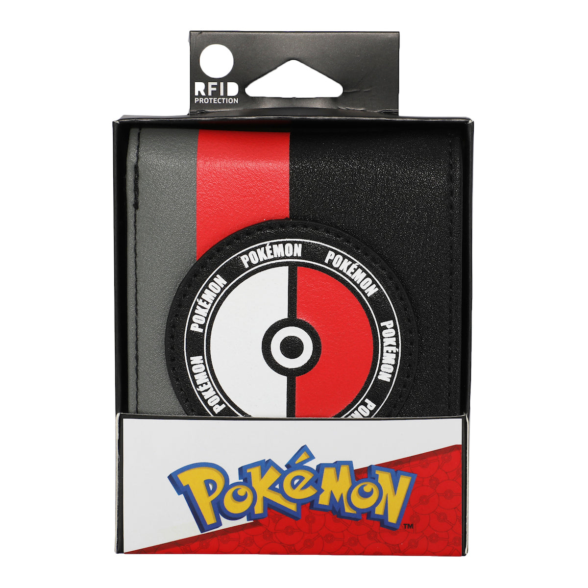 Pokemon Pokeball Men's Tri-Color Bifold Wallet
