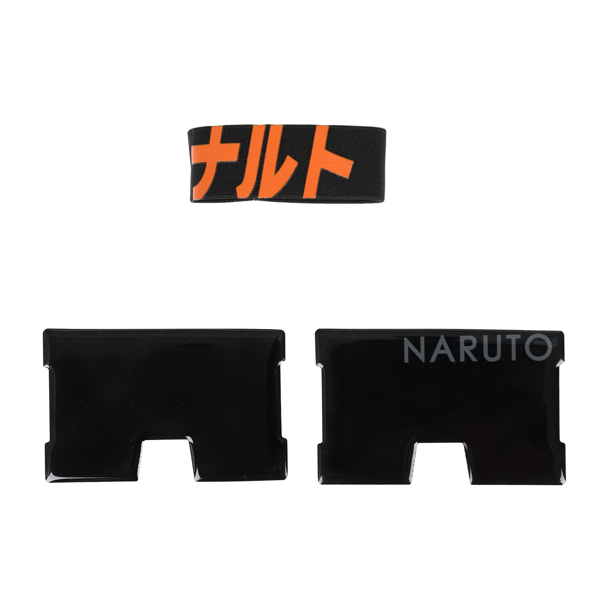 Naruto Kanji Name Black Metal Minimalist Card Holder