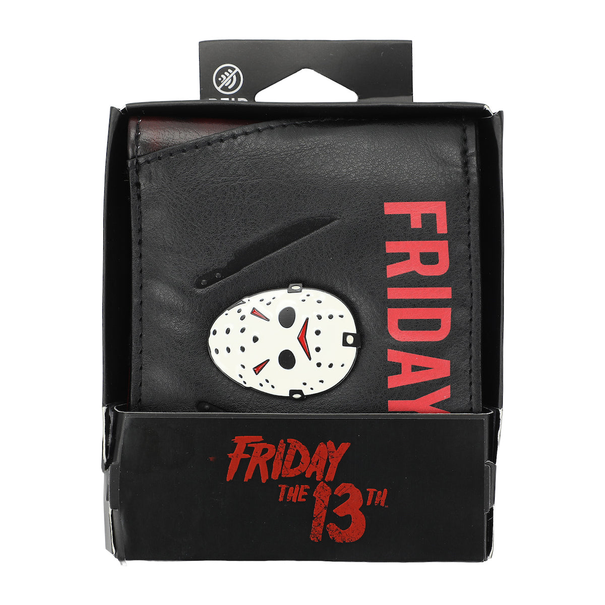 Friday The 13th Jason Mask Men's Black Bifold Wallet