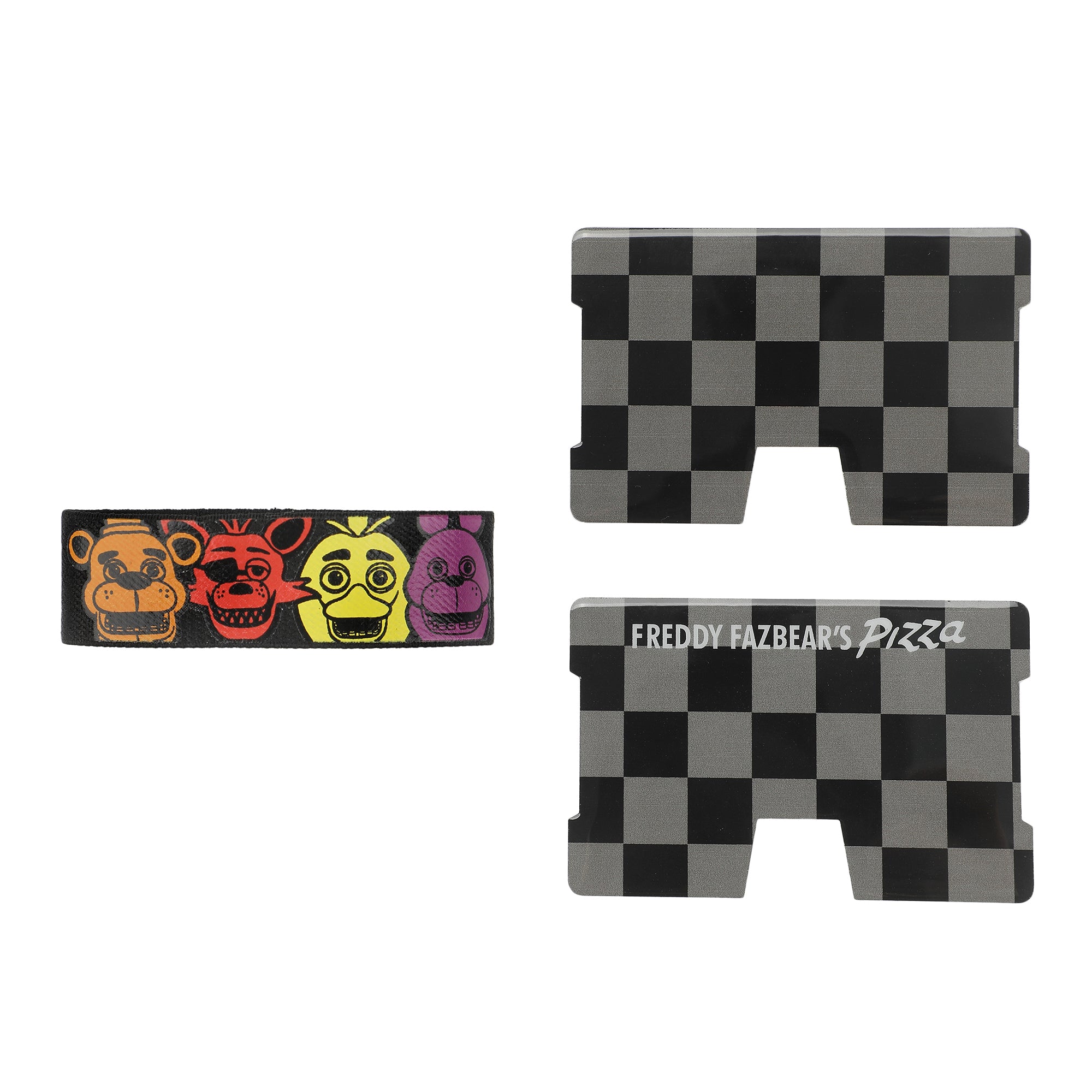 Five Nights At Freddy's Character Heads Black  Card Wallet