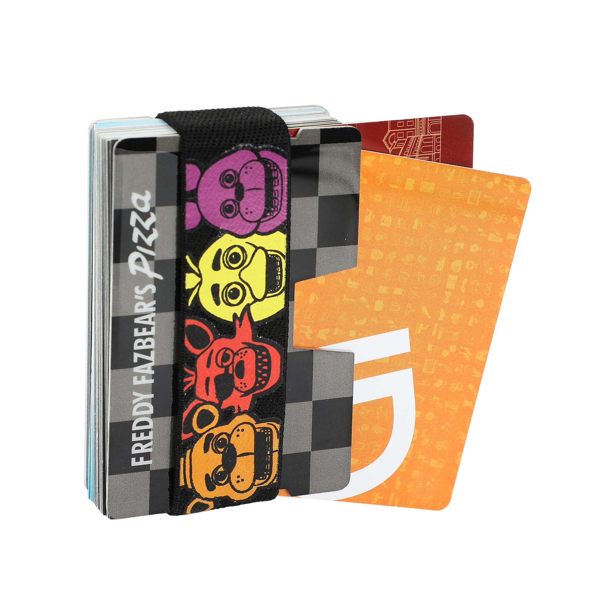 Five Nights At Freddy's Character Heads Black  Card Wallet