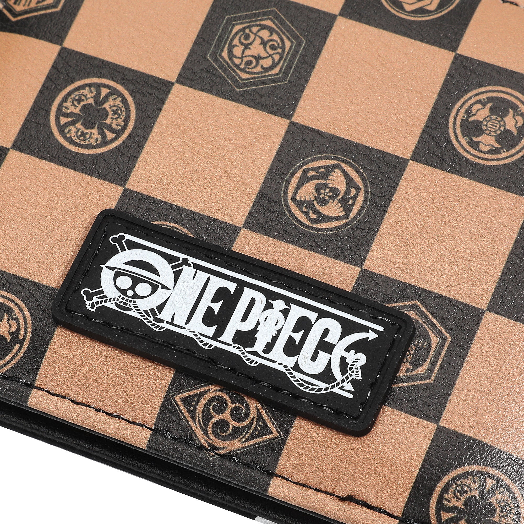 One Piece Jolly Roger AOP PU Bifold Wallet for Men