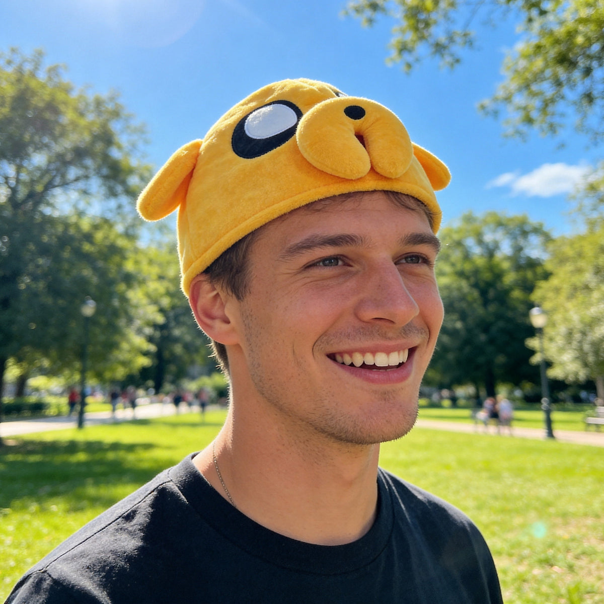 Adventure Time Jake 3D Foam Plush Huggable Novelty Cap
