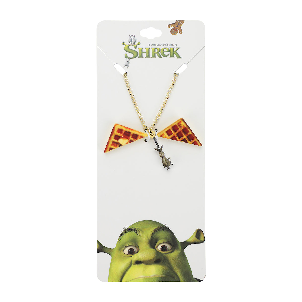 Shrek Waffle Locket Necklace With Donkey Inside-OSFA