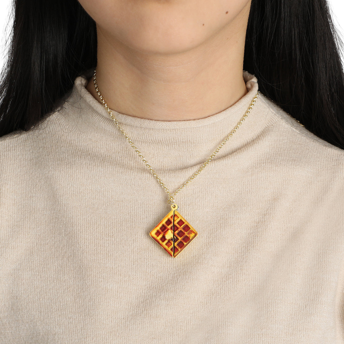 Shrek Waffle Locket Necklace With Donkey Inside-OSFA