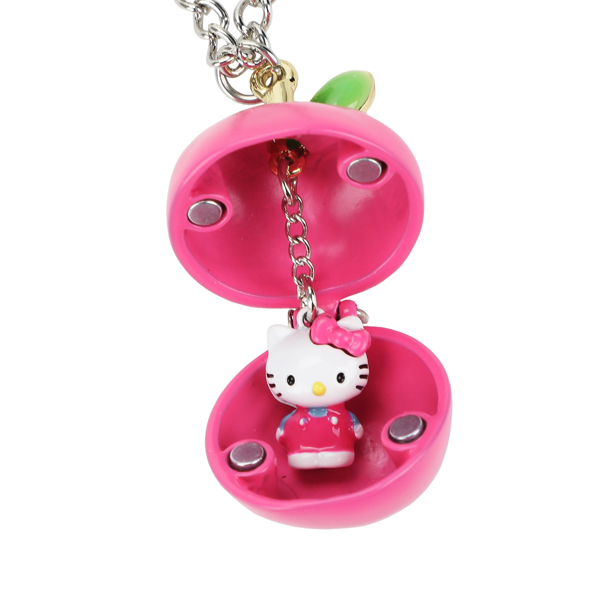 Hello Kitty Apple 14" Locket Necklace With Character Inside