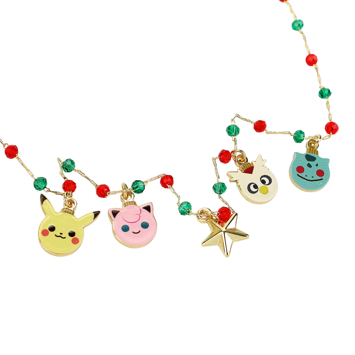 Pokémon Holiday-Themed Beaded Necklace