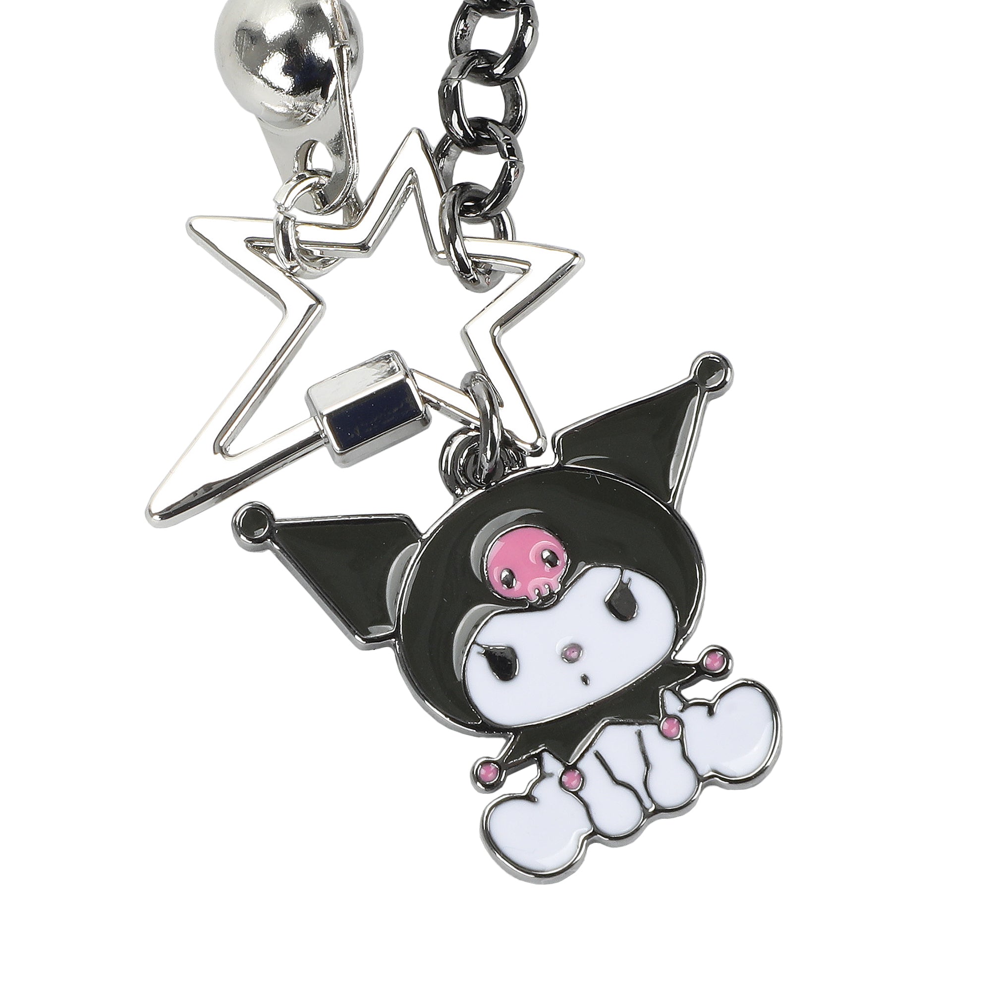 Kuromi Star Necklace With Two Chain Options