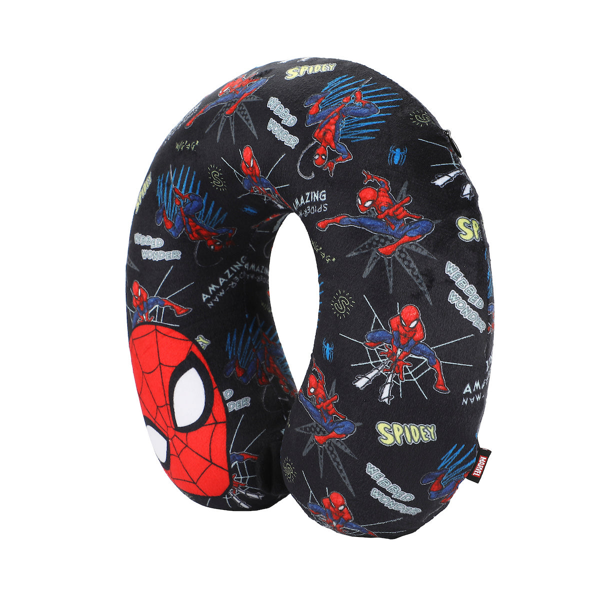 Spider-Man Mask & Character Print 3-Piece Neck Pillow Set