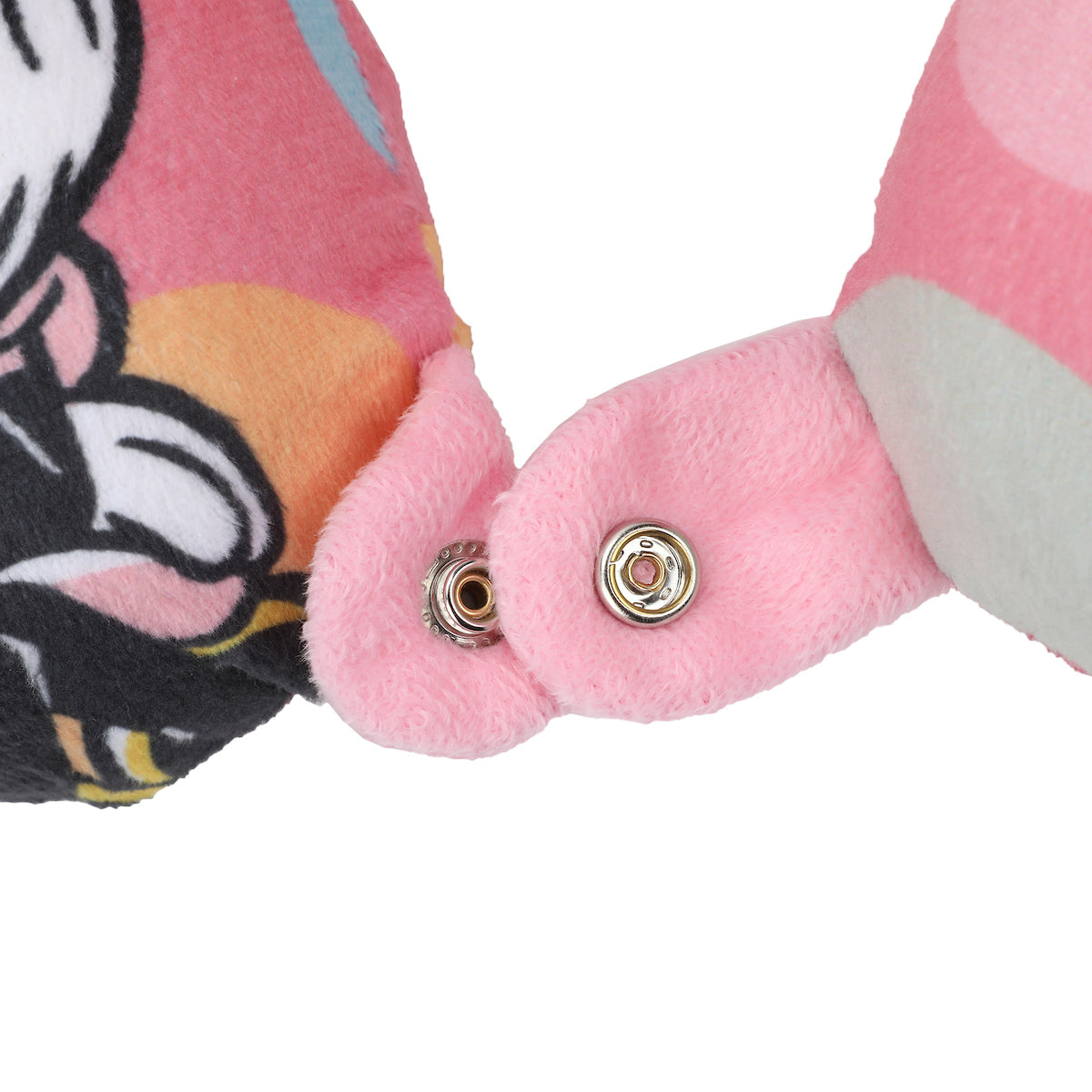 Minnie Mouse Kids Travel Set with Neck Pillow Eye Mask and Luggage Tag - Disney Magic on the Go!
