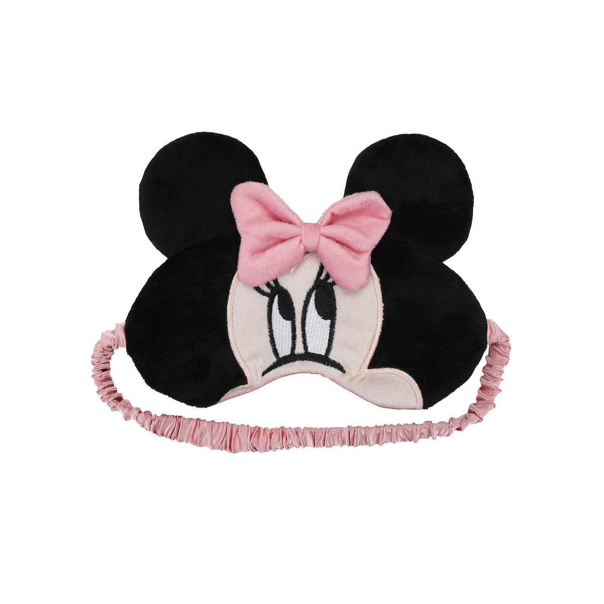 Minnie Mouse Kids Travel Set with Neck Pillow Eye Mask and Luggage Tag - Disney Magic on the Go!