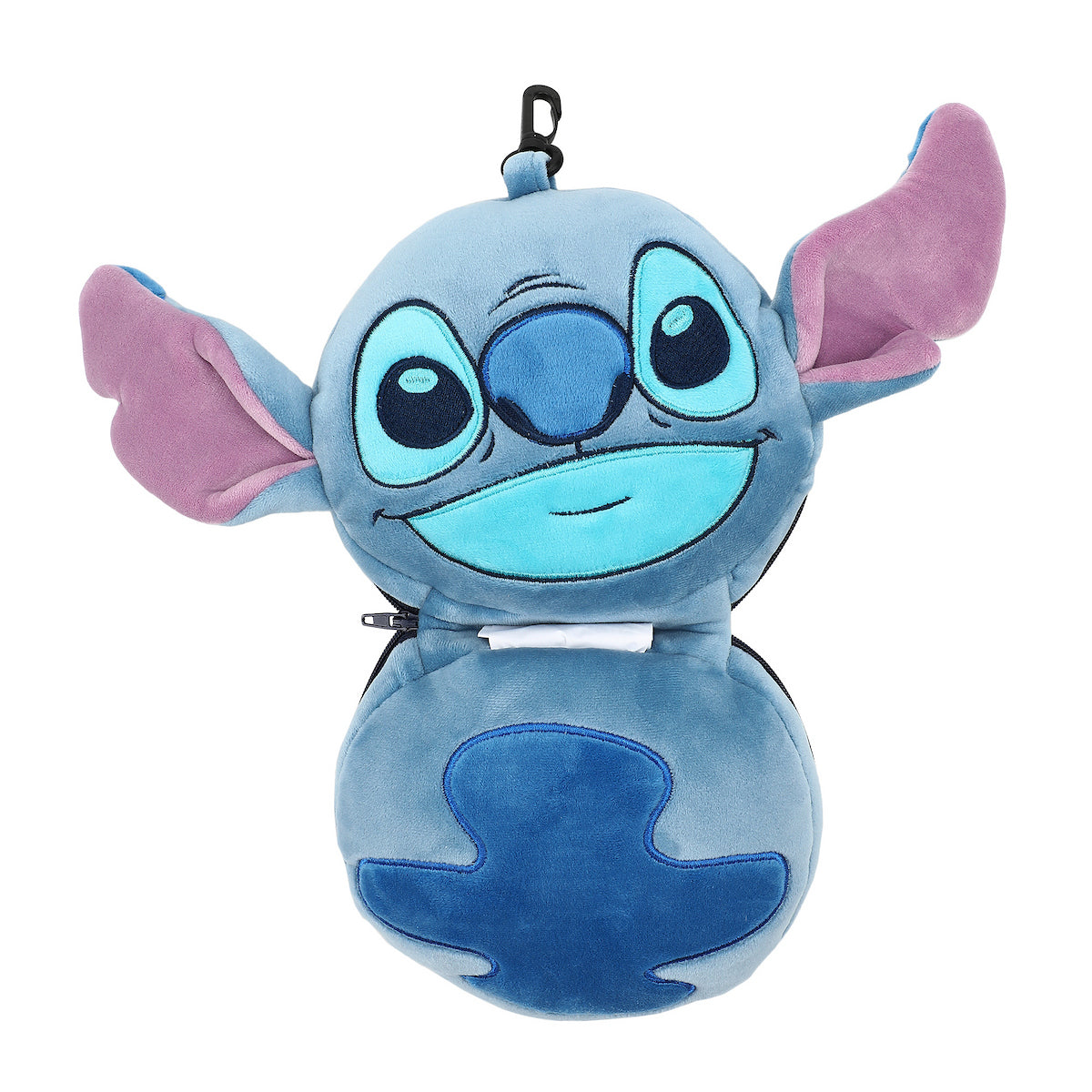 Disney Stitch Big Face Youth Blue 6" Neck Pillow