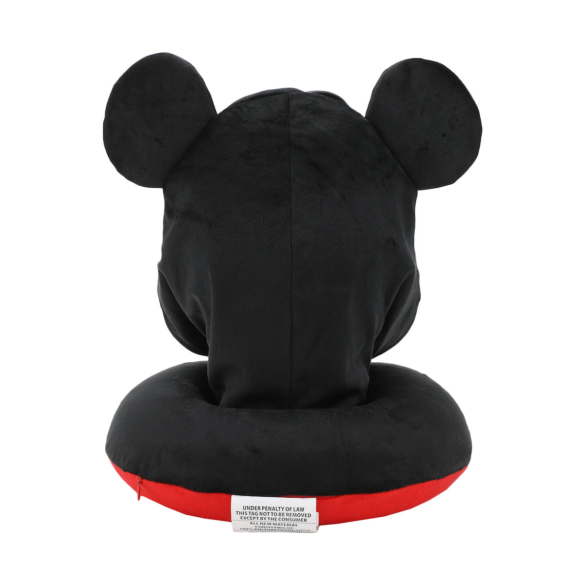 Disney Mickey Mouse Red & Black Hooded Neck Pillow