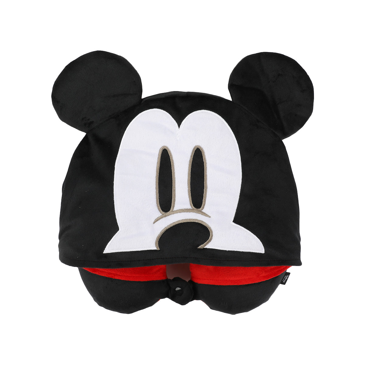 Disney Mickey Mouse Red & Black Hooded Neck Pillow