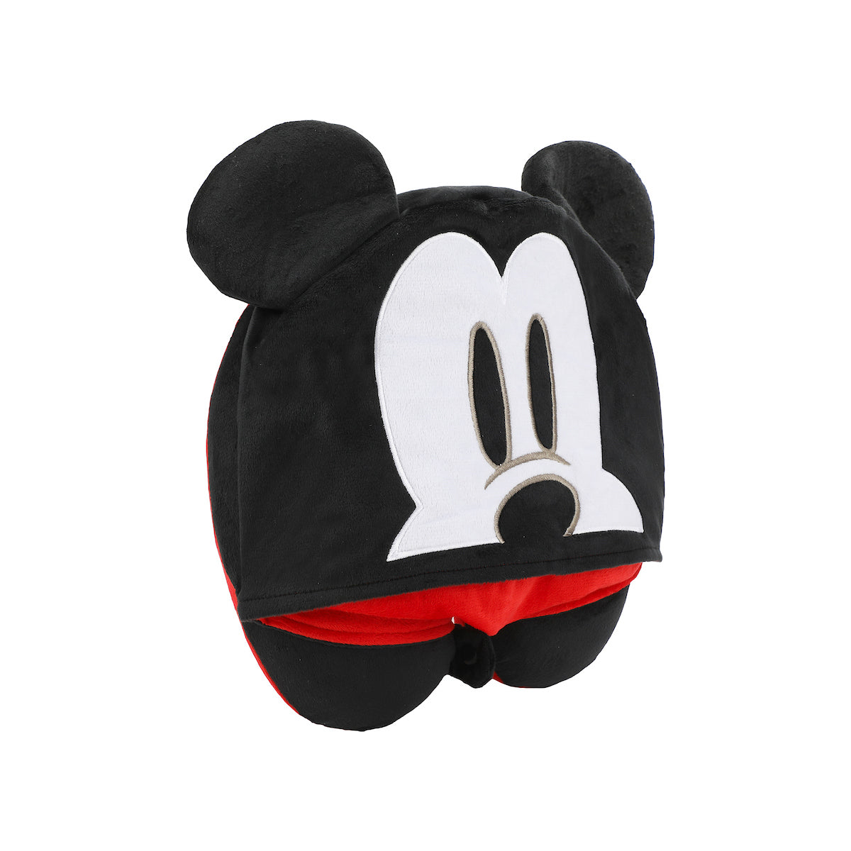Disney Mickey Mouse Red & Black Hooded Neck Pillow