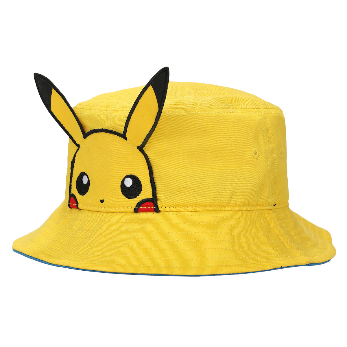 Pokemon Pikachu Big Face Unisex Adult Bucket Hat With 3D Plush