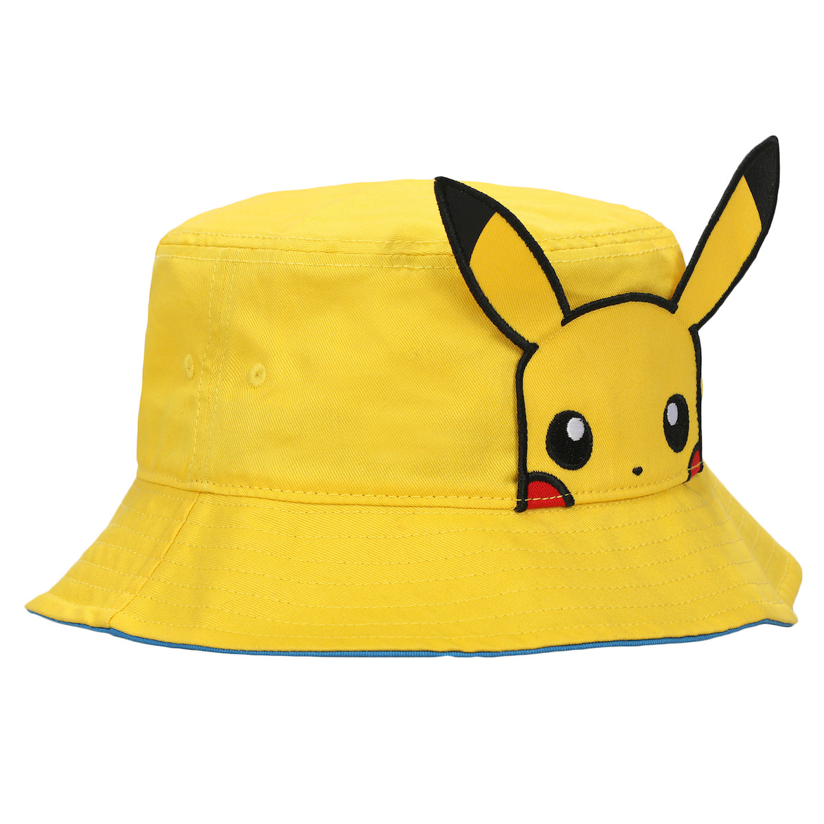 Pokemon Pikachu Big Face Unisex Adult Bucket Hat With 3D Plush