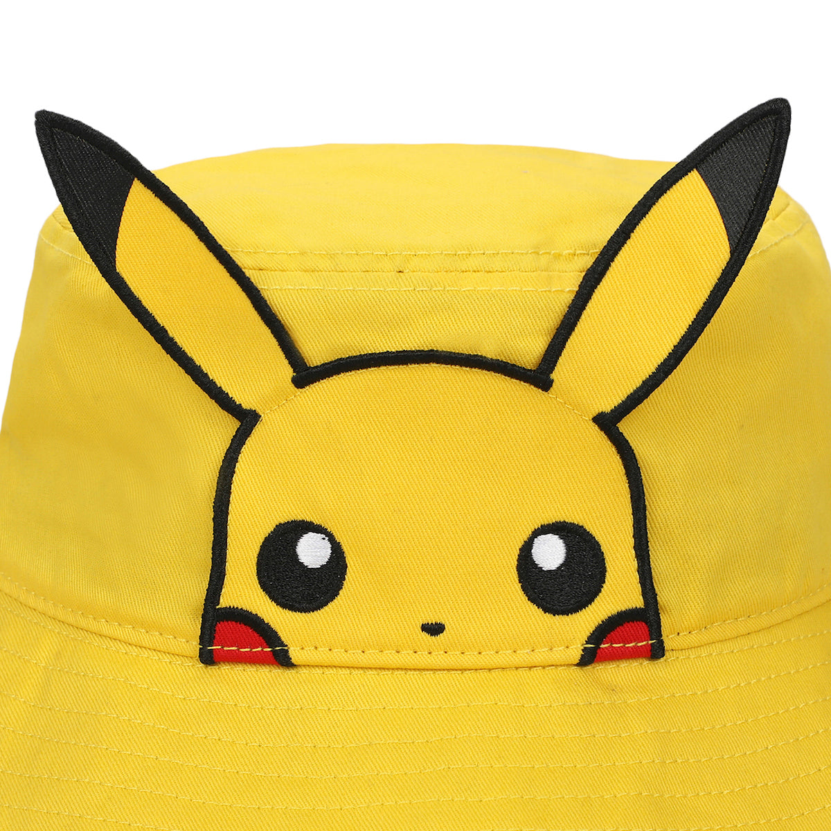 Pokemon Pikachu Big Face Unisex Adult Bucket Hat With 3D Plush