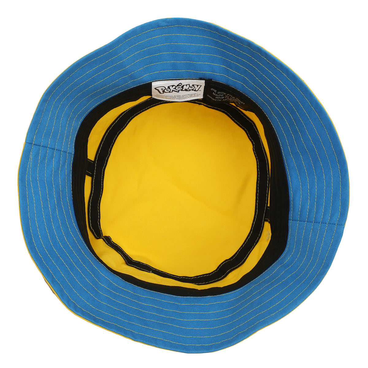 Pokemon Pikachu Big Face Unisex Adult Bucket Hat With 3D Plush