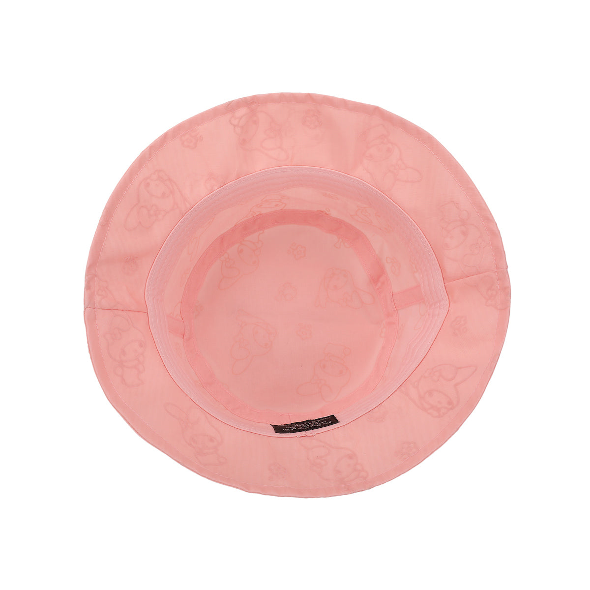 My Melody Line Art Adult Pink Bucket Hat