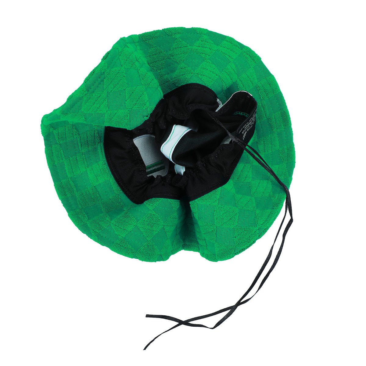 Super Mario Bros Luigi Logo Men's Green Checkered Bucket Hat