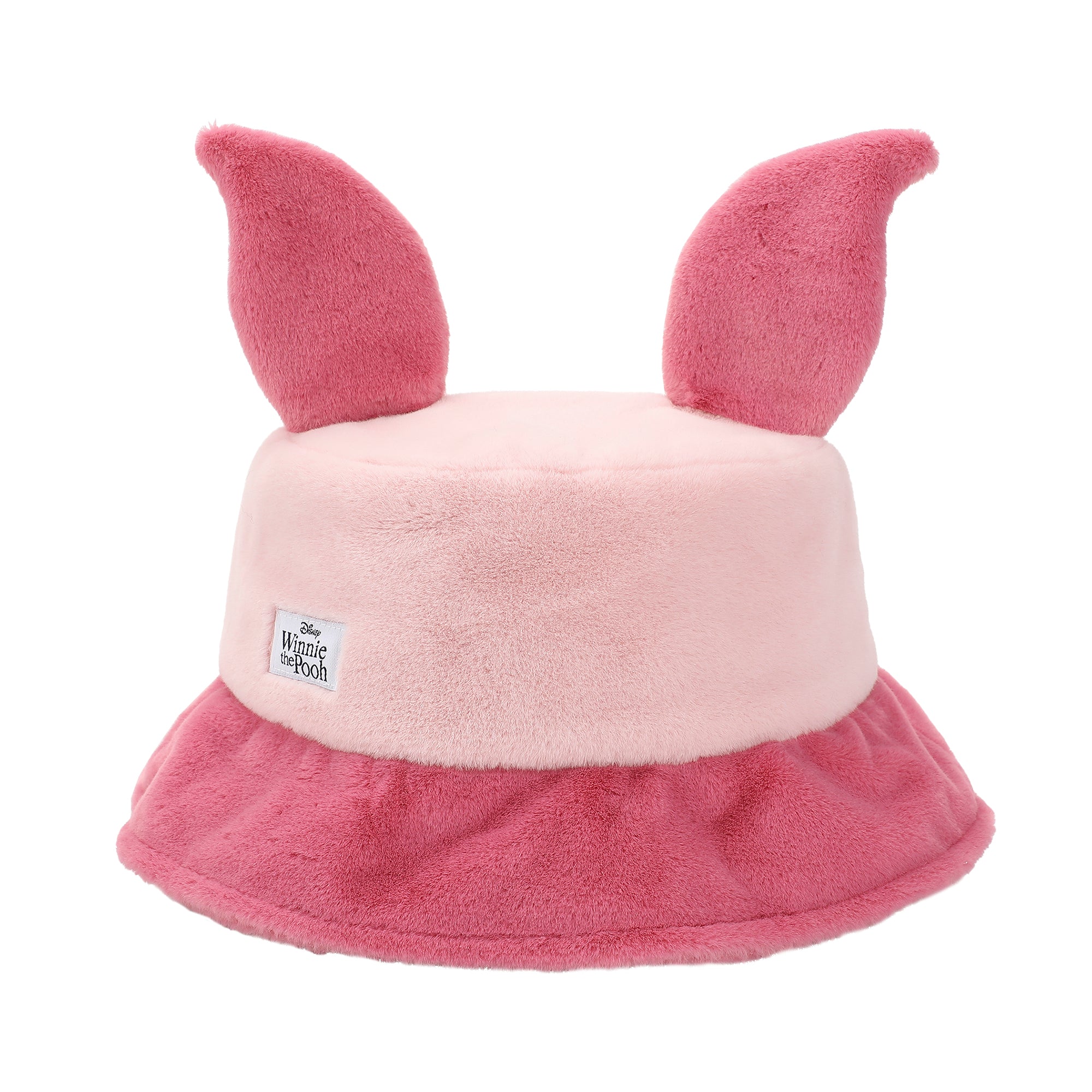 Winnie The Pooh Piglet Pink Short Faux Fur Bucket Hat