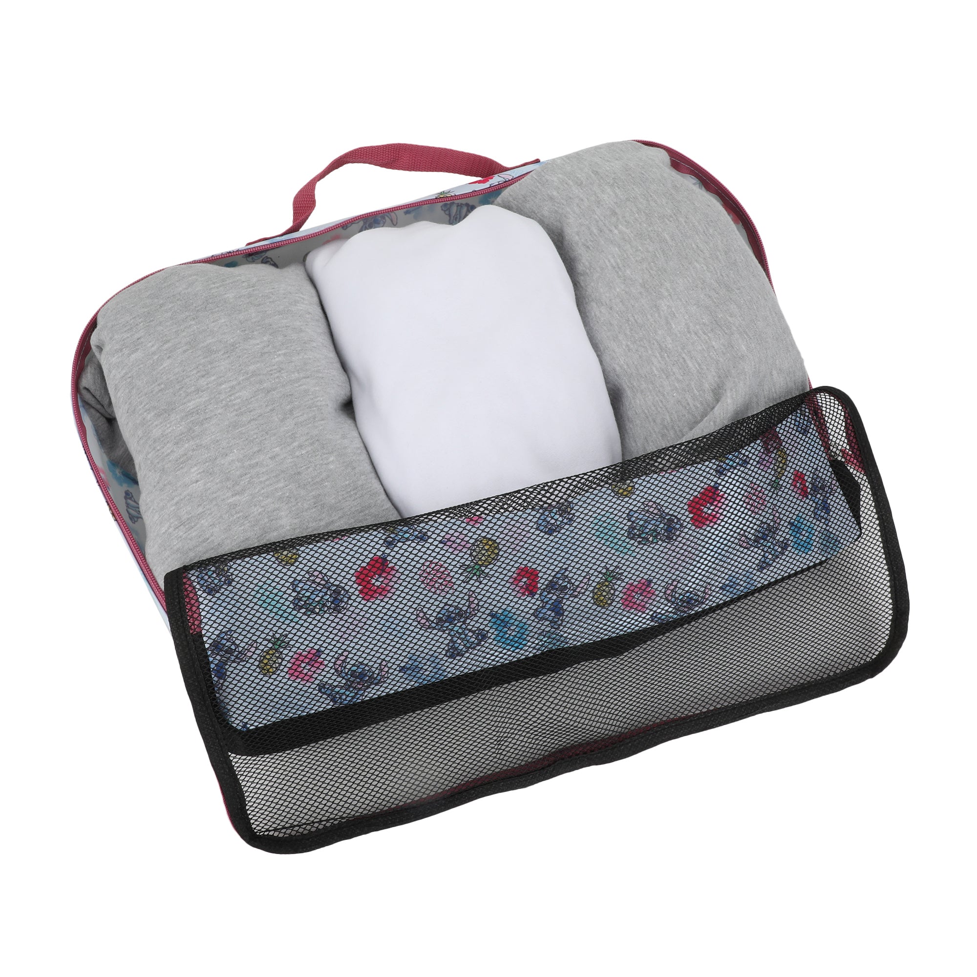Disney Stitch Flower Pattern 3-Piece Packing Cube Set