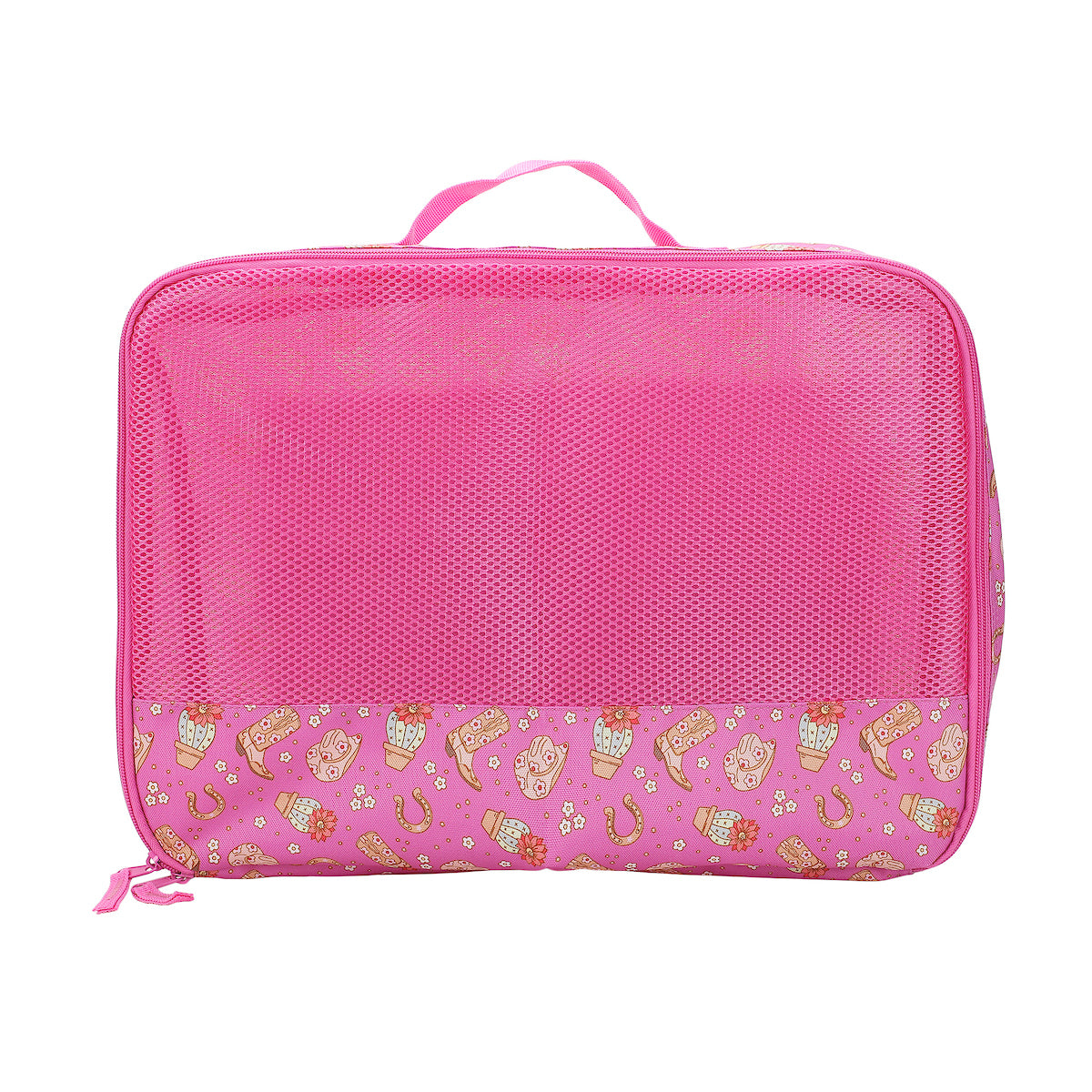 Western Print 4-Piece Packing Cube & Luggage Tag Set