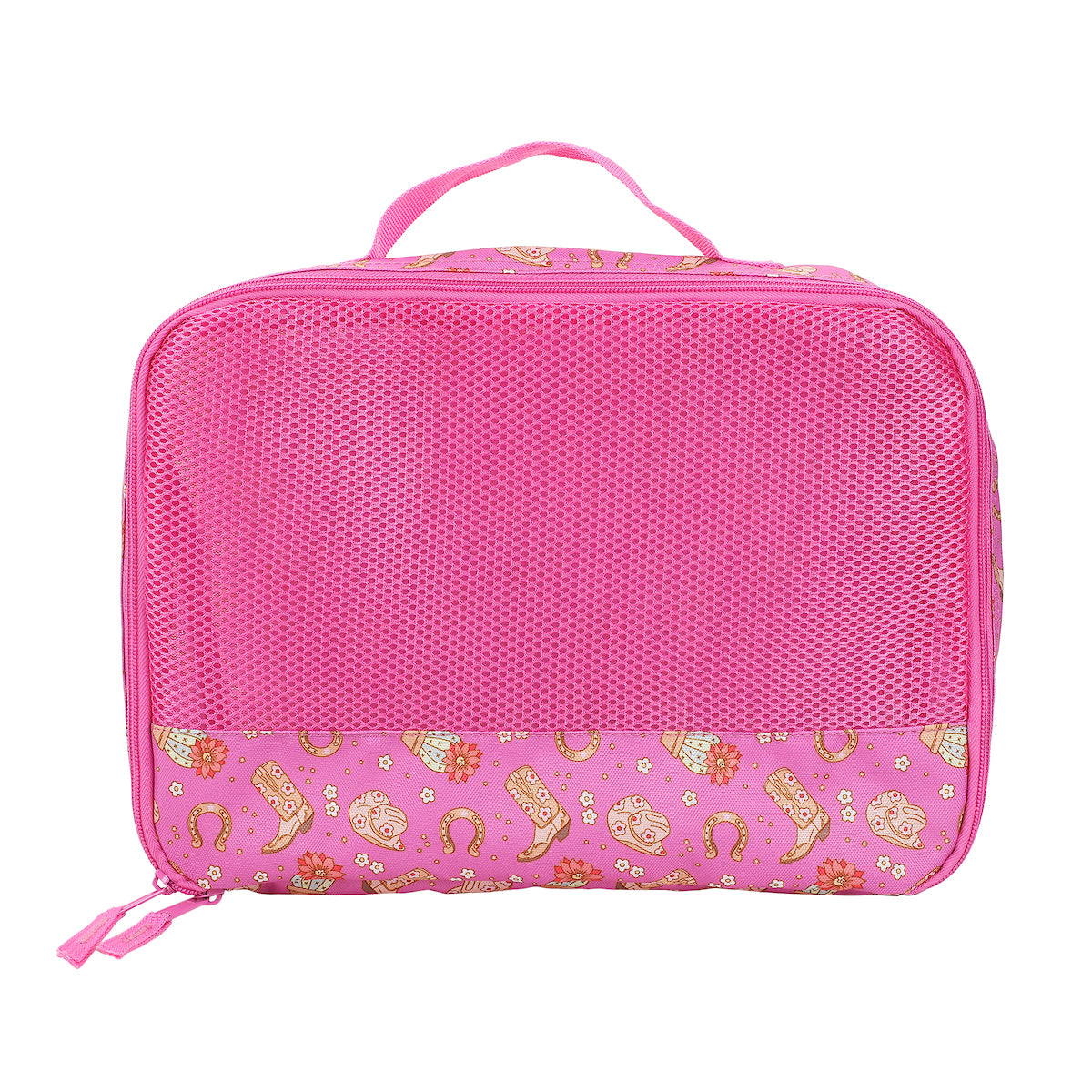 Western Print 4-Piece Packing Cube & Luggage Tag Set