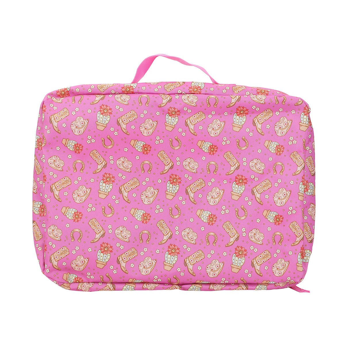 Western Print 4-Piece Packing Cube & Luggage Tag Set