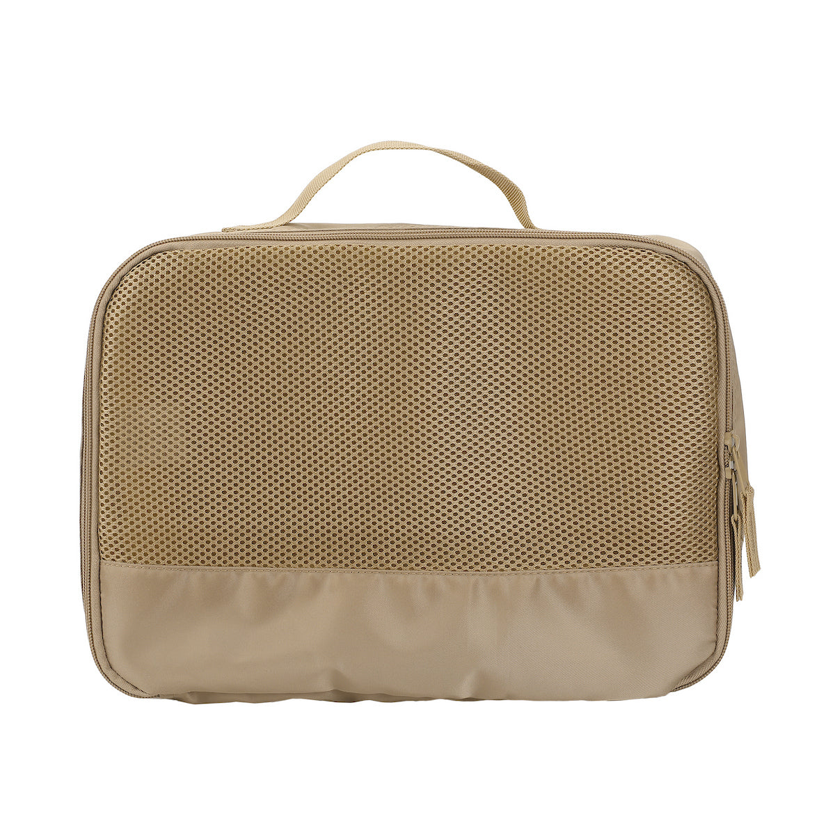 Beige 4-Piece Packing Cube & Luggage Tag Set