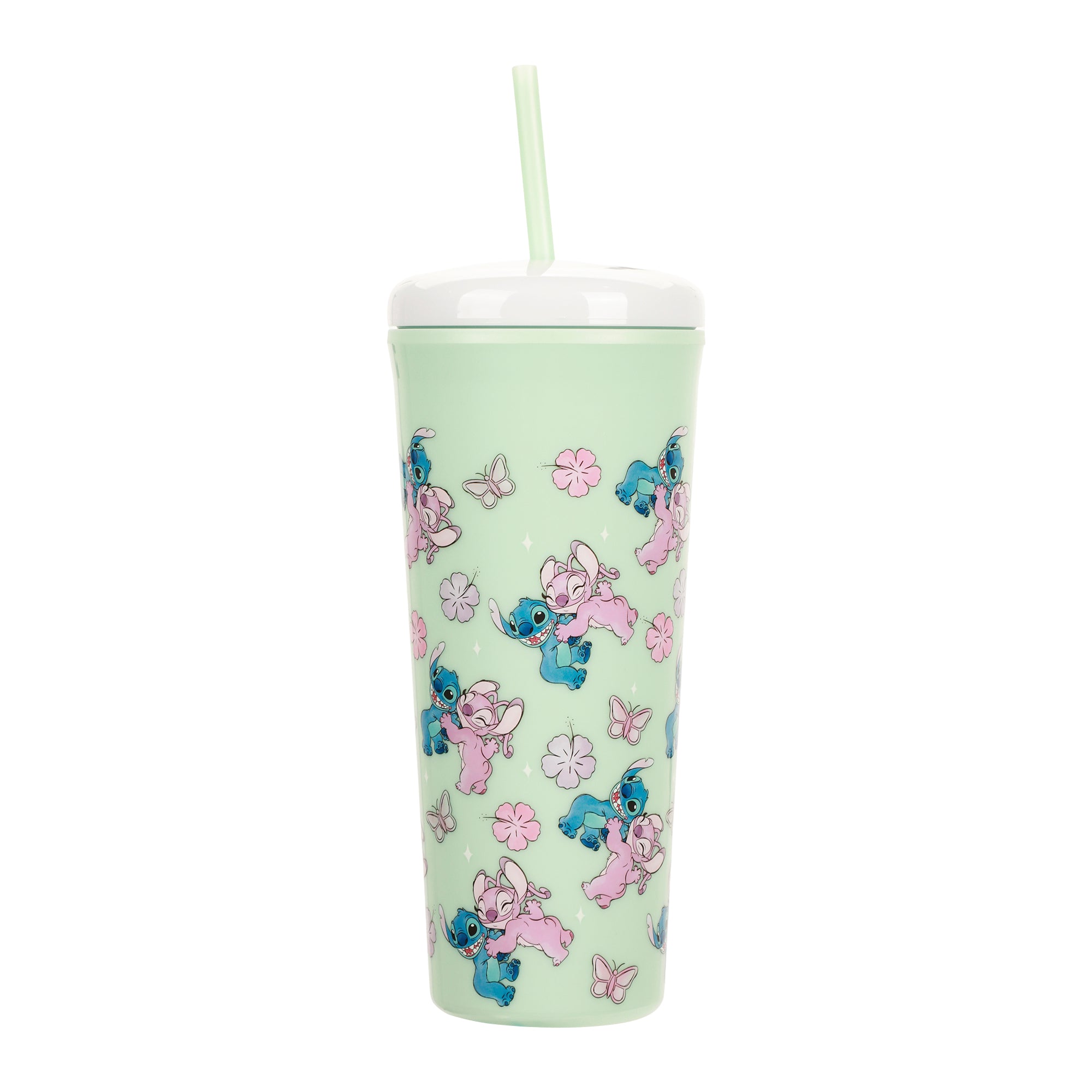 Lilo & Stitch Wraparound Lilo and Angel 26 Oz. Stainless Steel Semi-Dome Cup