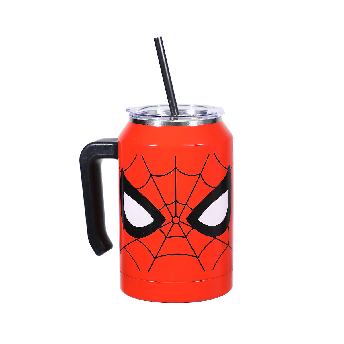 Marvel Spider-Man Great Power Great Responsibility Red 30 Oz Double Wall Stainless Steel Tumbler With Handle