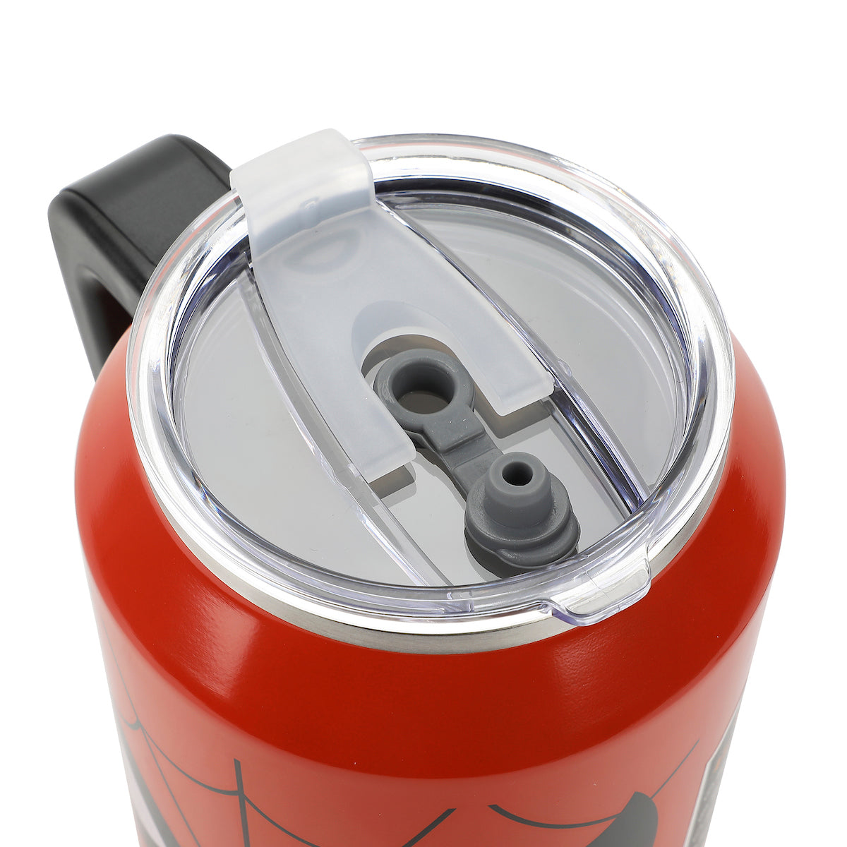 Marvel Spider-Man Great Power Great Responsibility Red 30 Oz Double Wall Stainless Steel Tumbler With Handle